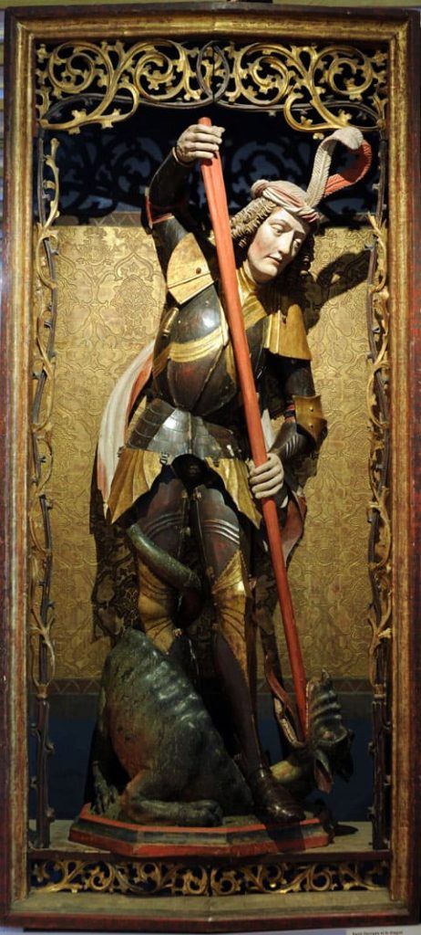 Anonyme, Saint Georges terrassant le dragon (Une oeuvre des collections du Musée des Beaux-Arts) © C.Kohler